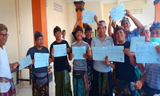 Proses Pembagian Kartu Keluarga kepada Krama Banjar Kalanganyar, Hasil Jemput Bola di Jimbaran